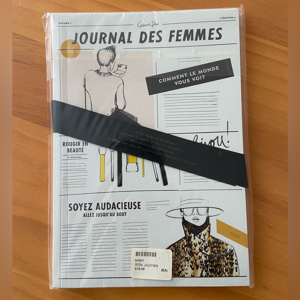 GARANCE DORÉ + Rifle Paper Co | Set of 2 blank notebooks | NEW in packaging 6x8”